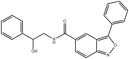 N-(2-hydroxy-2-phenylethyl)-3-phenyl-2,1-benzoxazole-5-carboxamide Structural