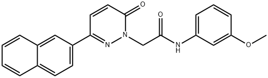 N-(3-methoxyphenyl)-2-(3-naphthalen-2-yl-6-oxopyridazin-1-yl)acetamide Structural