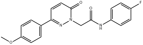 N-(4-fluorophenyl)-2-[3-(4-methoxyphenyl)-6-oxopyridazin-1-yl]acetamide Structural