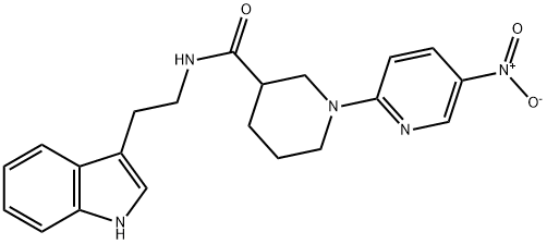 N-[2-(1H-indol-3-yl)ethyl]-1-(5-nitropyridin-2-yl)piperidine-3-carboxamide Structural