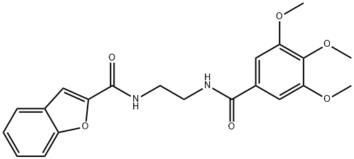 N-[2-[(3,4,5-trimethoxybenzoyl)amino]ethyl]-1-benzofuran-2-carboxamide Structural