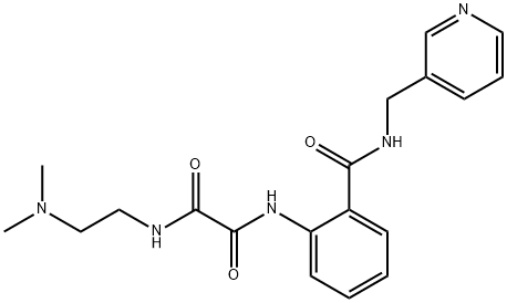 N-[2-(dimethylamino)ethyl]-N'-[2-(pyridin-3-ylmethylcarbamoyl)phenyl]oxamide Structural