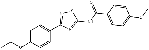 N-[3-(4-ethoxyphenyl)-1,2,4-thiadiazol-5-yl]-4-methoxybenzamide Structural