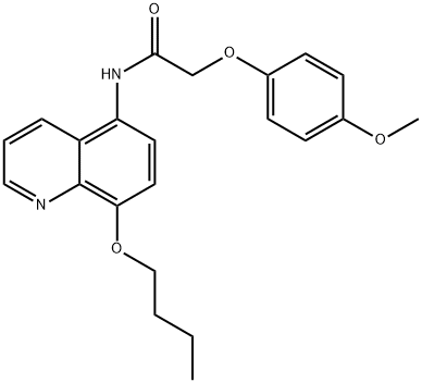 N-(8-butoxyquinolin-5-yl)-2-(4-methoxyphenoxy)acetamide Structural