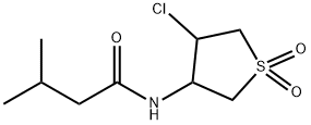 N-(4-chloro-1,1-dioxothiolan-3-yl)-3-methylbutanamide Structural