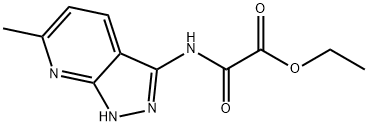 ethyl 2-[(6-methyl-1H-pyrazolo[3,4-b]pyridin-3-yl)amino]-2-oxoacetate Structural