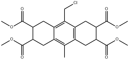 tetramethyl 9-(chloromethyl)-10-methyl-1,2,3,4,5,6,7,8-octahydroanthracene-2,3,6,7-tetracarboxylate Structural