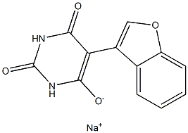 sodium 5-(1-benzofuran-3-yl)-2,4-dioxo-1H-pyrimidin-6-olate Structural