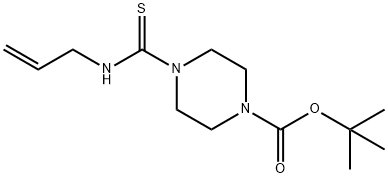 tert-butyl 4-(prop-2-enylcarbamothioyl)piperazine-1-carboxylate Structural
