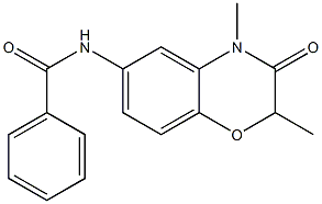 N-(2,4-dimethyl-3-oxo-1,4-benzoxazin-6-yl)benzamide Structural