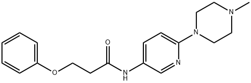 N-[6-(4-methylpiperazin-1-yl)pyridin-3-yl]-3-phenoxypropanamide Structural