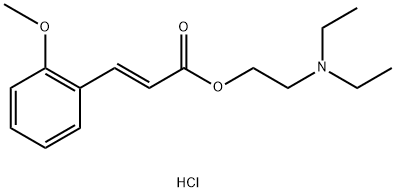 diethyl-[2-[(E)-3-(2-methoxyphenyl)prop-2-enoyl]oxyethyl]azanium chloride Structural
