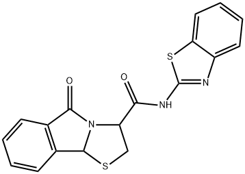 N-(1,3-benzothiazol-2-yl)-5-oxo-3,9b-dihydro-2H-[1,3]thiazolo[2,3-a]isoindole-3-carboxamide Structural