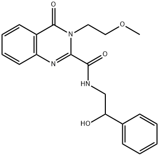N-(2-hydroxy-2-phenylethyl)-3-(2-methoxyethyl)-4-oxoquinazoline-2-carboxamide Structural