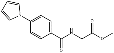 methyl 2-[(4-pyrrol-1-ylbenzoyl)amino]acetate Structural