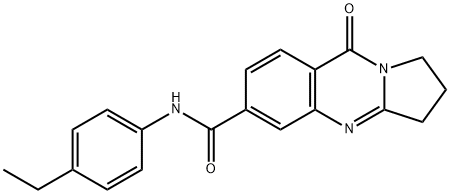 N-(4-ethylphenyl)-9-oxo-2,3-dihydro-1H-pyrrolo[2,1-b]quinazoline-6-carboxamide Structural