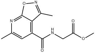 methyl 2-[(3,6-dimethyl-[1,2]oxazolo[5,4-b]pyridine-4-carbonyl)amino]acetate Structural