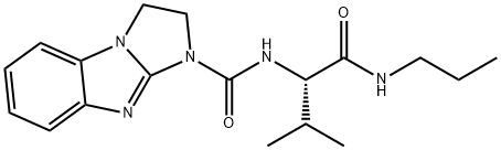 N-[(2S)-3-methyl-1-oxo-1-(propylamino)butan-2-yl]-1,2-dihydroimidazo[1,2-a]benzimidazole-3-carboxamide Structural