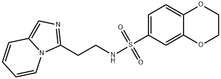 N-(2-imidazo[1,5-a]pyridin-3-ylethyl)-2,3-dihydro-1,4-benzodioxine-6-sulfonamide Structural