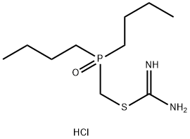 dibutylphosphorylmethyl carbamimidothioate hydrochloride Structural