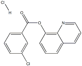 quinolin-8-yl 3-chlorobenzoate hydrochloride Structural