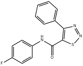 N-(4-fluorophenyl)-4-phenylthiadiazole-5-carboxamide Structural