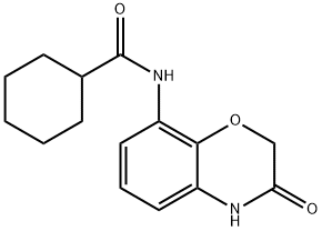 N-(3-oxo-4H-1,4-benzoxazin-8-yl)cyclohexanecarboxamide Structural