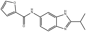 N-(2-propan-2-yl-3H-benzimidazol-5-yl)furan-2-carboxamide Structural