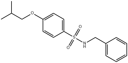 N-benzyl-4-(2-methylpropoxy)benzenesulfonamide Structural