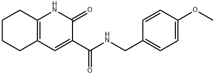 N-[(4-methoxyphenyl)methyl]-2-oxo-5,6,7,8-tetrahydro-1H-quinoline-3-carboxamide Structural