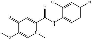 N-(2,4-dichlorophenyl)-5-methoxy-1-methyl-4-oxopyridine-2-carboxamide Structural