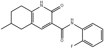 N-(2-fluorophenyl)-6-methyl-2-oxo-5,6,7,8-tetrahydro-1H-quinoline-3-carboxamide Structural