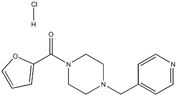 furan-2-yl-[4-(pyridin-4-ylmethyl)piperazin-1-yl]methanone hydrochloride Structural