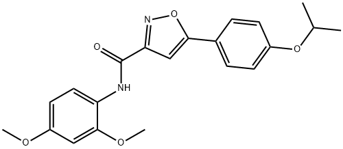 N-(2,4-dimethoxyphenyl)-5-(4-propan-2-yloxyphenyl)-1,2-oxazole-3-carboxamide Structural