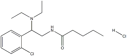 N-[2-(2-chlorophenyl)-2-(diethylamino)ethyl]pentanamide hydrochloride Structural