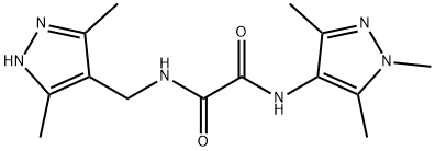 N-[(3,5-dimethyl-1H-pyrazol-4-yl)methyl]-N'-(1,3,5-trimethylpyrazol-4-yl)oxamide Structural