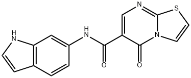 N-(1H-indol-6-yl)-5-oxo-[1,3]thiazolo[3,2-a]pyrimidine-6-carboxamide Structural