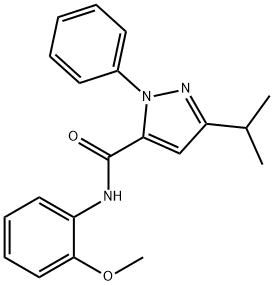 N-(2-methoxyphenyl)-2-phenyl-5-propan-2-ylpyrazole-3-carboxamide Structural