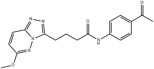 N-(4-acetylphenyl)-4-(6-methoxy-[1,2,4]triazolo[4,3-b]pyridazin-3-yl)butanamide Structural