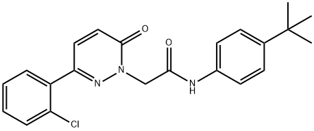 N-(4-tert-butylphenyl)-2-[3-(2-chlorophenyl)-6-oxopyridazin-1-yl]acetamide Structural