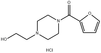 furan-2-yl-[4-(2-hydroxyethyl)piperazin-1-yl]methanone hydrochloride Structural