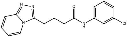 N-(3-chlorophenyl)-4-([1,2,4]triazolo[4,3-a]pyridin-3-yl)butanamide Structural