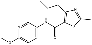N-(6-methoxypyridin-3-yl)-2-methyl-4-propyl-1,3-thiazole-5-carboxamide Structural
