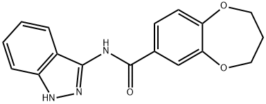 N-(1H-indazol-3-yl)-3,4-dihydro-2H-1,5-benzodioxepine-7-carboxamide Structural