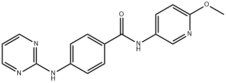 N-(6-methoxypyridin-3-yl)-4-(pyrimidin-2-ylamino)benzamide Structural