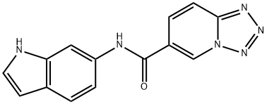 N-(1H-indol-6-yl)tetrazolo[1,5-a]pyridine-6-carboxamide Structural