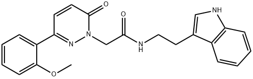 N-[2-(1H-indol-3-yl)ethyl]-2-[3-(2-methoxyphenyl)-6-oxopyridazin-1-yl]acetamide Structural