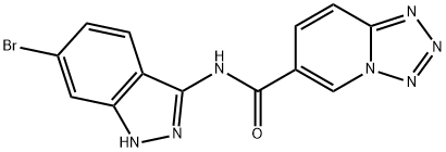 N-(6-bromo-1H-indazol-3-yl)tetrazolo[1,5-a]pyridine-6-carboxamide Structural