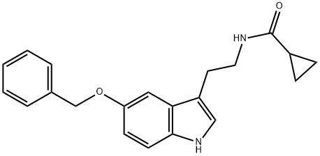 N-[2-(5-phenylmethoxy-1H-indol-3-yl)ethyl]cyclopropanecarboxamide Structural