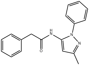 N-(5-methyl-2-phenylpyrazol-3-yl)-2-phenylacetamide Structural